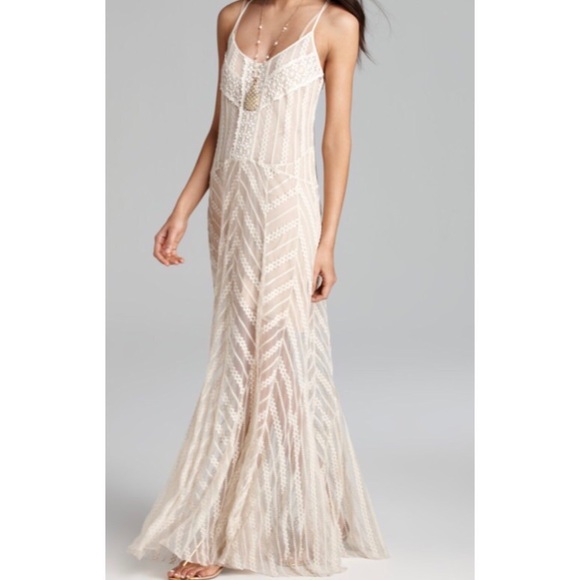 Free People Dresses & Skirts - INTIMATELY FREE PEOPLE MEADOWS OF LACE MAXI XS